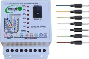 Imagine Technologies Automatic Water Level Indicator with Alarm on Tank Full with 7 Sensors IT76WLI Wired Sensor Security System