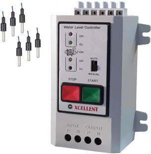 MICROTAIL Fully Automatic Water Level Controller with Dry Run Protection Wired Sensor Security System