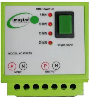 Imagine Technologies IT60TS 5, 10, 15, 20 Mins Automatic Cut OFF Timer Switch For Geyser,Motor,Heater,etc Wired Sensor Security System