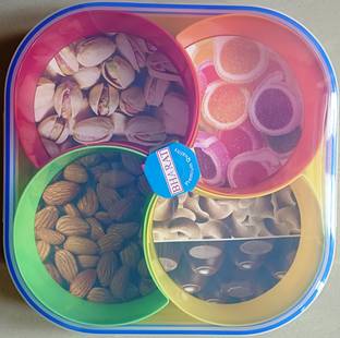Bharat Fruit N Nut Small Yellow Container Serving Set