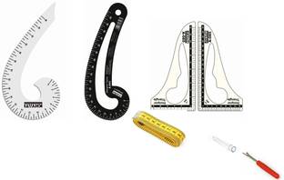 Kitoarts Khyati Curves For Tailoring ,Tailoring curves, French curves Sewing Kit