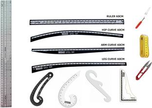 Kitoarts Plastic Tailoring Scales,Tailoring Tools,Measuring Scale, Tailoring Material Sewing Kit