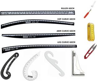 Kitoarts Plastic Tailoring Scales,Tailoring Tools,Measuring Scale, Tailoring Materials Sewing Kit