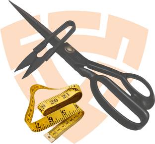 EASYSEW A-250BLACK SCISSORS, THREAD CUTTER & MEASUREMENT TAP Tailoring Sewing Kit(Pac.3) Sewing Kit