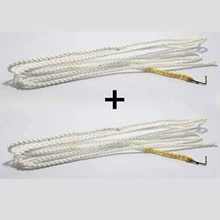jsc (PACK OF 2) White Nylon Pedal round Sewing Machine Belt Sewing Kit