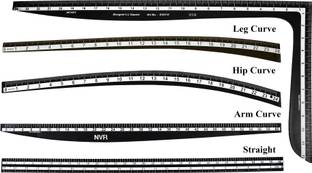 NVR Fashion designing fibre scales (ArmCurve, HipCurve, LegCurve , straight & Lcuve) Sewing Kit