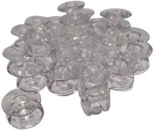 jsc (PCS 100)Transparent Plastic Bobbin for WHITE Automatic Machines Plastic Bobbins Sewing Kit