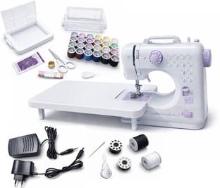 Onshoppy Portable Sewing Machine with 12 Built-in Stitches, Extension Table & Sewing Kit Electric Sewi...