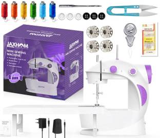 JAXHOM mini sewing machine | swing sewing machine | stitching machine |silai table Electric Sewing Mac...