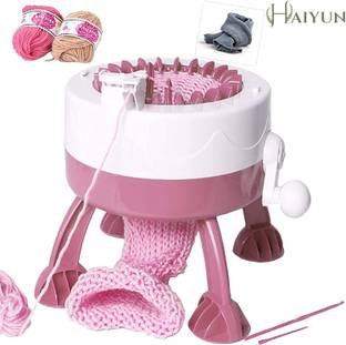 HAIYUN Knitting Machine Smart Weaving Loom Board Rotating Double Hand Wool Machine Manual Sewing Machine