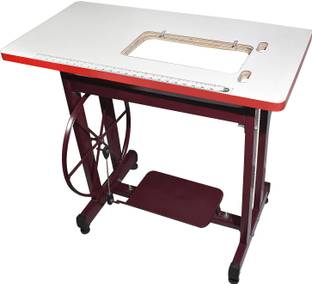 RED GEM SV Stand and Table Top Set with two types of belts Manual Sewing Machine