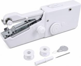 RayiShaMart Hand Sewing Machine Stapler Sewing Machine 2 built-in stitches 300 SPM White