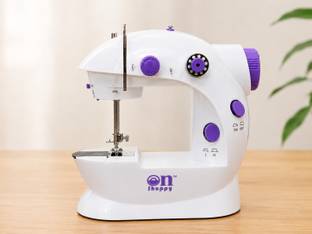 Onshoppy Mini Portable Sewing Machine with Dual Thread and Two Speeds for Home & Travel Electric Sewin...
