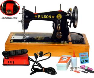 Rilson SPECIAL MOTARIZED TAILOR MODEL SEWING MACHINE, WITH WOODEN BASE AND REGULATOR Electric Sewing M...