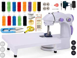 JAXHOM mini sewing machine | swing sewing machine | stitching machine | silai table Electric Sewing Ma...
