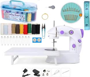 Onshoppy Mini Sewing Machine for Beginner, Dual Speed, Extension Table, Light, Sewing Kit Electric Sewing Machine