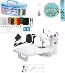 Onshoppy Lightweight & Portable Mini Sewing Machine with Accessory Kit & Extension Table Electric Sewing Machine