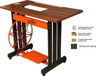 रिल्सन SPECIAL HEAVY STAND TABLE OF SEWING MACHINE WITH HEAVY BALANCE WHEEL AND 2 BELTS मैन्युअल सिलाई मशीन