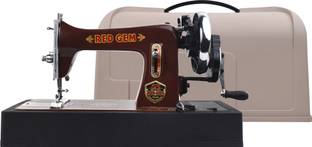 RED GEM With Cover Manual Sewing Machine