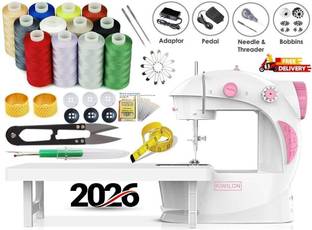 FineFabrica portable mini sewing machine small stitching machine handy sewing machine travel Electric ...