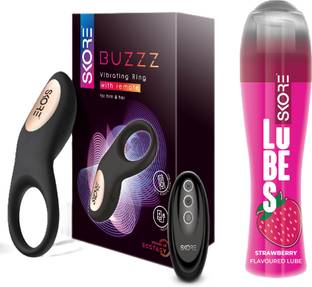 SKORE Buzzz Personal Massager with Strawberry Lube