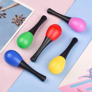 IMAGINEA Egg Shaker with Handle Plastic Shaker Handheld Percussion Musical Instruments Egg Shakers