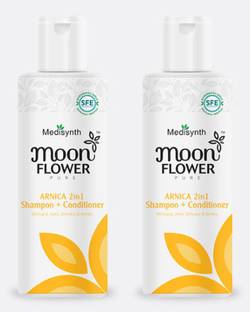 MEDISYNTH Moon Flower Pure Arnica 2 in 1 Shampoo+Conditioner Pack of 2