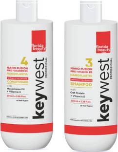 Keywest Professional Sulfate Free Nanoplastia Shampoo and Conditioner Combo Pack
