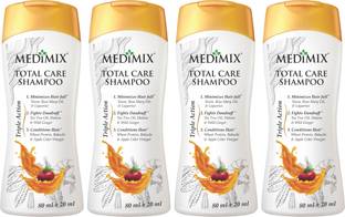 MEDIMIX Total Care Shampoo - Pack of 4 - Each 100ml