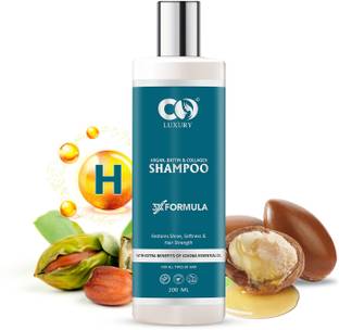 CO Luxury Argan Biotin And Collagen Shampoo For Thicker And Strong Hair