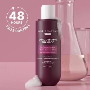 BARE ANATOMY Curl Defining Shampoo | Curl Retention & 2X Frizz Protection For 48 Hours