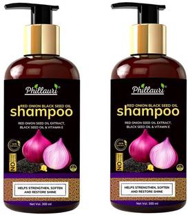 Phillauri Red Onion Black Seed Oil Strong, Smooth and Silky, Anti Dandruff Shampoo