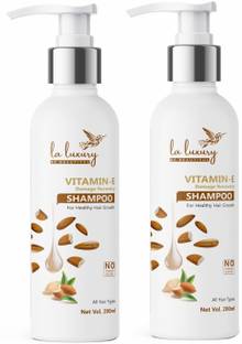 laluxury Almond Shampoo For Healthy Hair Growth | Nourishment With Almond Oil-Vitamin E