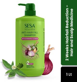 SESA Ayurvedic Anti-Hair Fall Shampoo with Bhringraj and Onion for Soft & Shiny Hair
