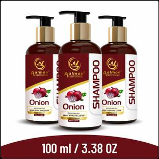 Aalman Professional Shampoo-Onion Hair Fall for Hair Growth & Hair Fall Control (3 Bottle)