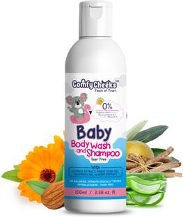 Comfy Cheeks Tear Free Baby Wash&Shampoo For Soft Skin&Hair Aloe vera