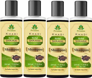 Premium Khadi Herbal Shikakai Natural Shampoo - Pack of 4