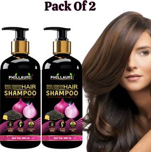 Phillauri Red Onion Black Seed Oil Shampoo - Strengthens, Nourishes, and Healthy Hair