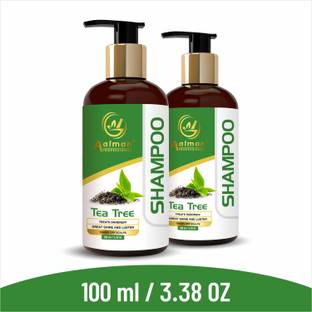 Aalman Professional TEA TREE ANTI DANDRUFF SHAMPOO FOR HAIR FALL & ITCHY SCALP (2 Bottle)
