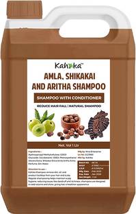 Kahika Shikakai, Areetha and Amla Hair Shampoo with Conditioner 1 ltr