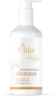 UTILIS 2x DHT Blocker Anti Hair Fall Shampoo| Saw Palmetto, Argan & 5 Natural Oils