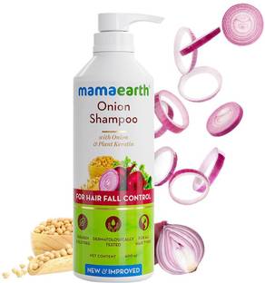 Mamaearth Onion Shampoo for Growth & Hair Fall Control with Onion & Plant Keratin