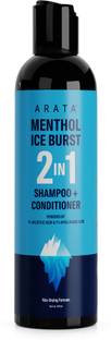 ARATA Menthol Ice Burst 2-in-1 Shampoo + Conditioner | With 1% Salicylic Acid