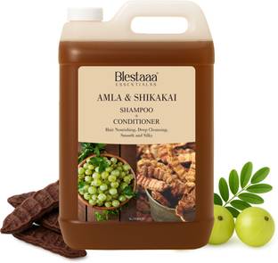 blestaaa essentialss Herbal Amla Reetha Shikakai Shampoo Promotes Hair Growth & Strength