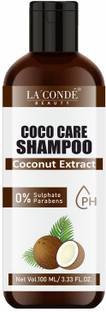 La'Conde Coco Care Shampoo with Coconut For Deep Cleansing Pack of 1 of 100ML