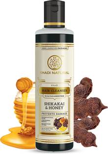 KHADI NATURAL Herbal Shikakai Honey Hair Cleanser/Shampoo - SLS and Paraben Free