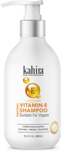 Kahira Vitamin-E Shampoo Sutitable For Vegans Strengthen & Soothe Reviving | Vibrant | Restoring Free From Silicon es, Sulphate & Parabens