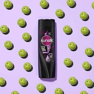 SUNSILK Stunning Black Shine Shampoo 180ml Pack Of 1