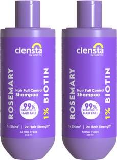 Clensta Rosemary Hair Fall Control Shampoo For Reducing Hair Loss (Pack of 2)