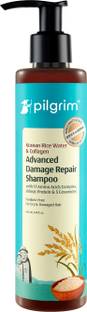 Pilgrim Korean Rice Water & Collagen Advanced Damage Repair Shampoo|Hair Fall Control
